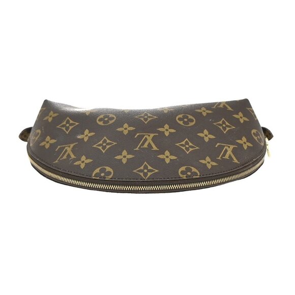 LOUIS VUITTON Trousse Demi Ronde Pouch Monogram Leather Brown - Picture 6 of 14